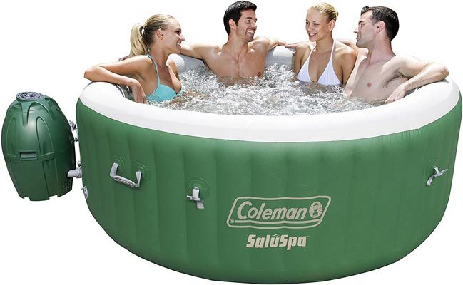 Coleman SaluSpa Inflatable Hot Tub Spa Green