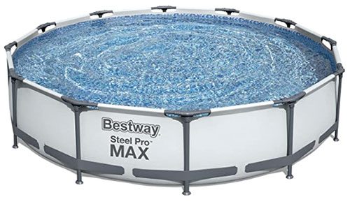 Bestway 56417 12ftx30in Steel Pro Above Ground Frame Swimming Pool with Filter Pump